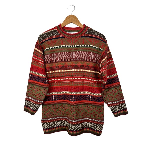 Simone Flag Vintage Oversized Pullover